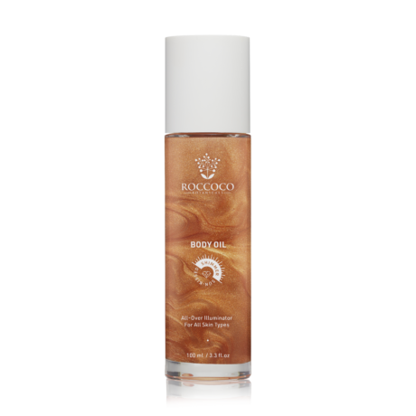 Roccoco Botanicals Body Oil shimmer 100ml- Bronzed in Byron